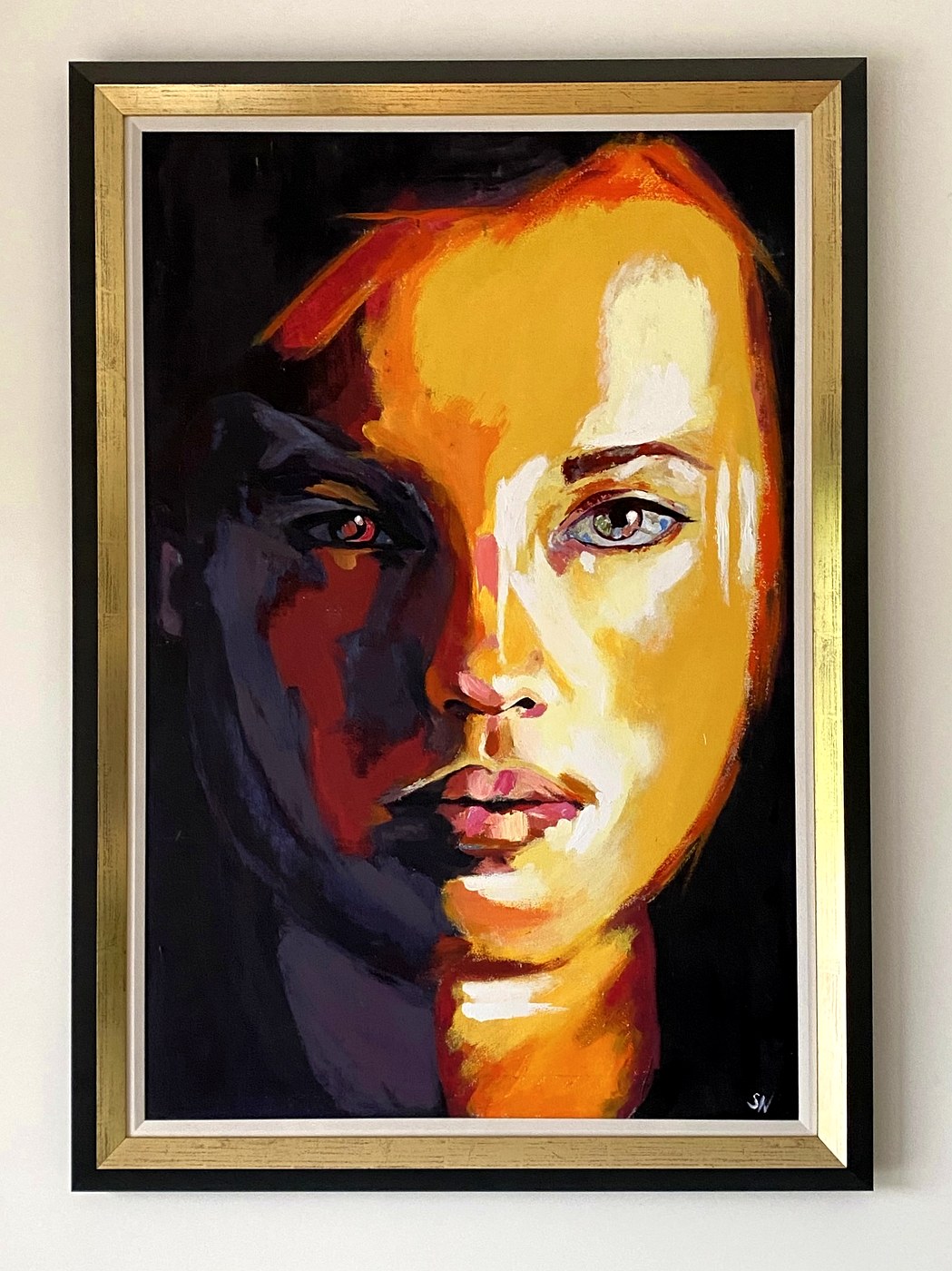 Face portrait painting