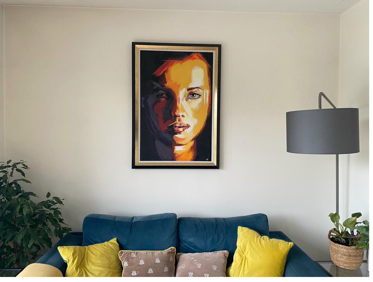 Portrait in living room