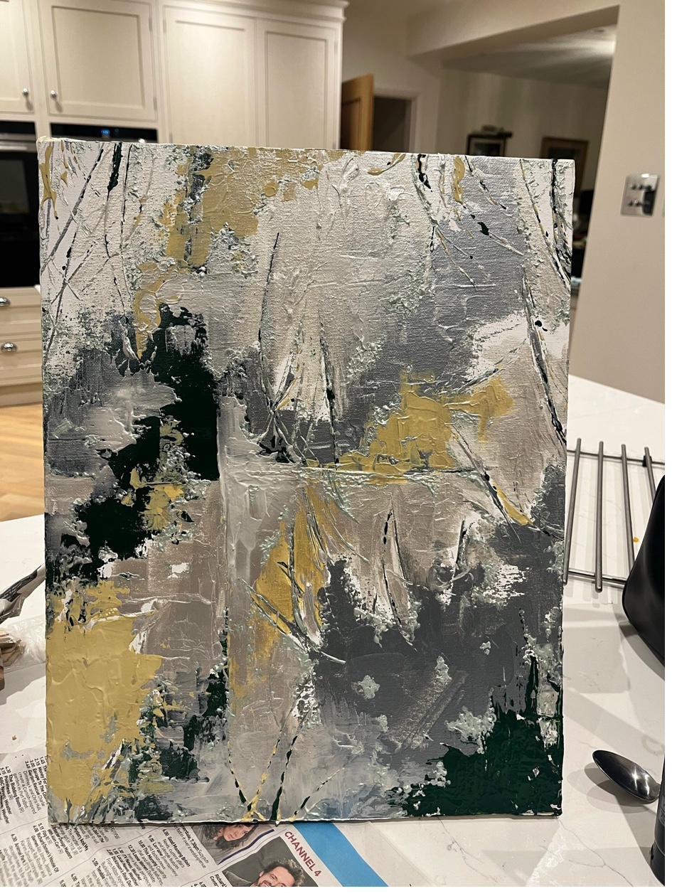 Silver and gold abstract